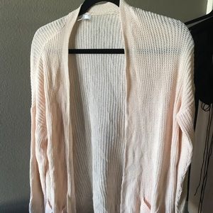 BP cream peach long cardigan